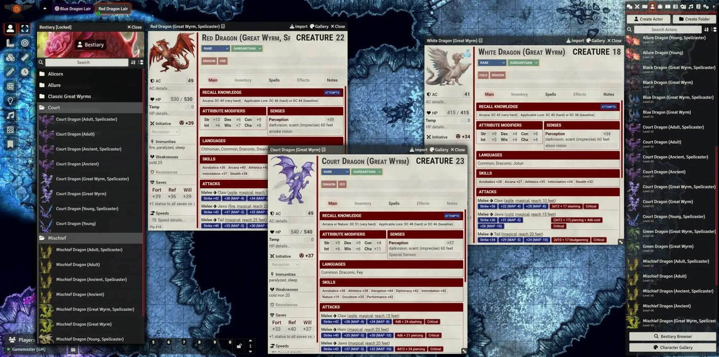 Battlezoo Dragons: Fairy Dragons for Foundry VTT - Pathfinder 2nd Edition / Foundry VTT Module