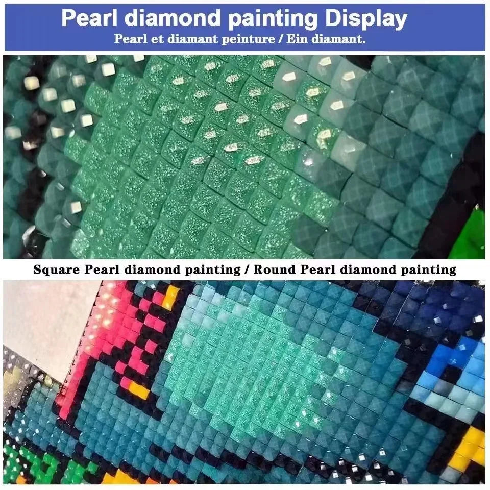 Fairy Dust Crystal Full Square AB Diy Diamond Painting Cross Stitch Fair Beauty Diamond Embroidery Mosaic Needlwork Rhinestone