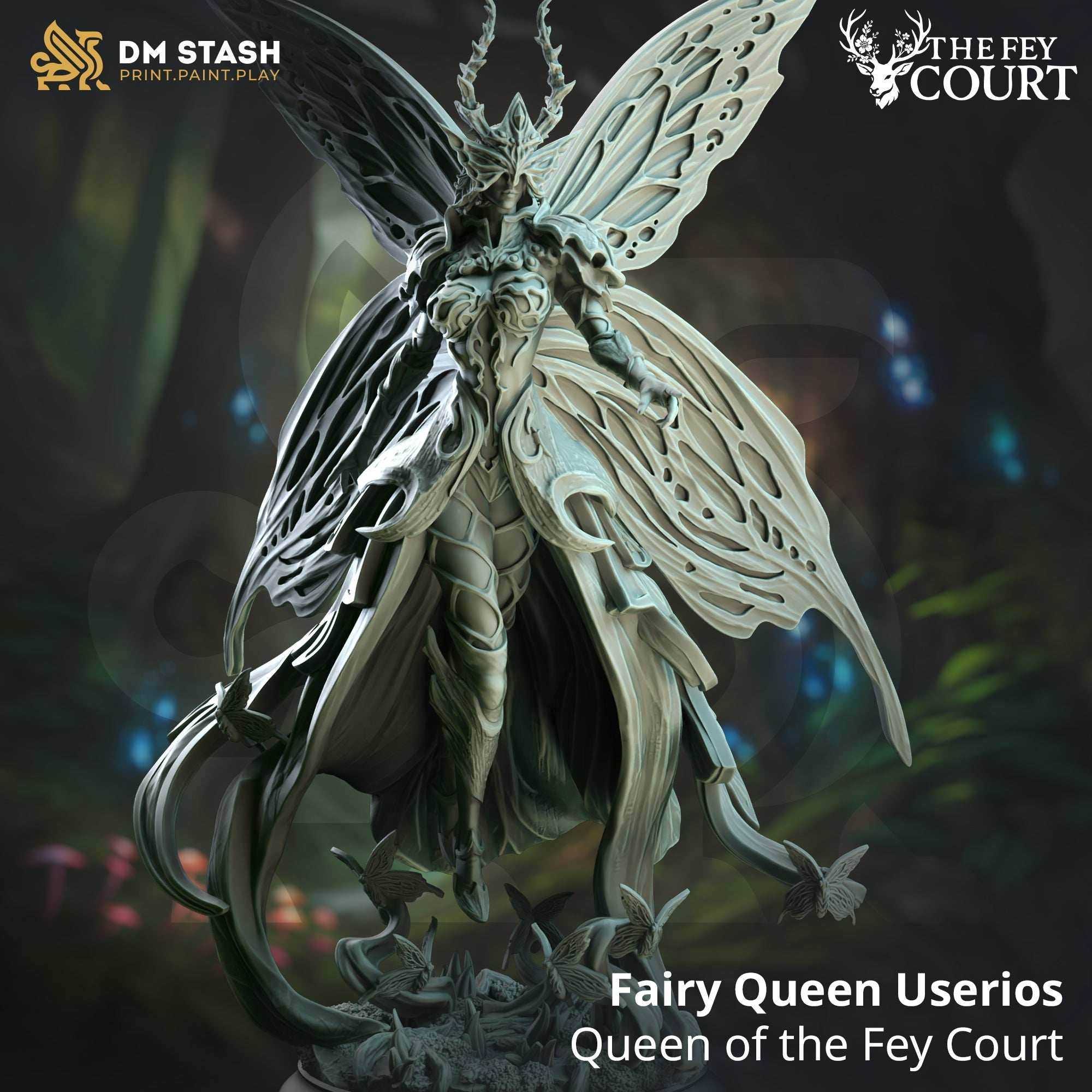 Userios, Queen of the Fey Court (Female Fairy Noble) - 32mm Scale