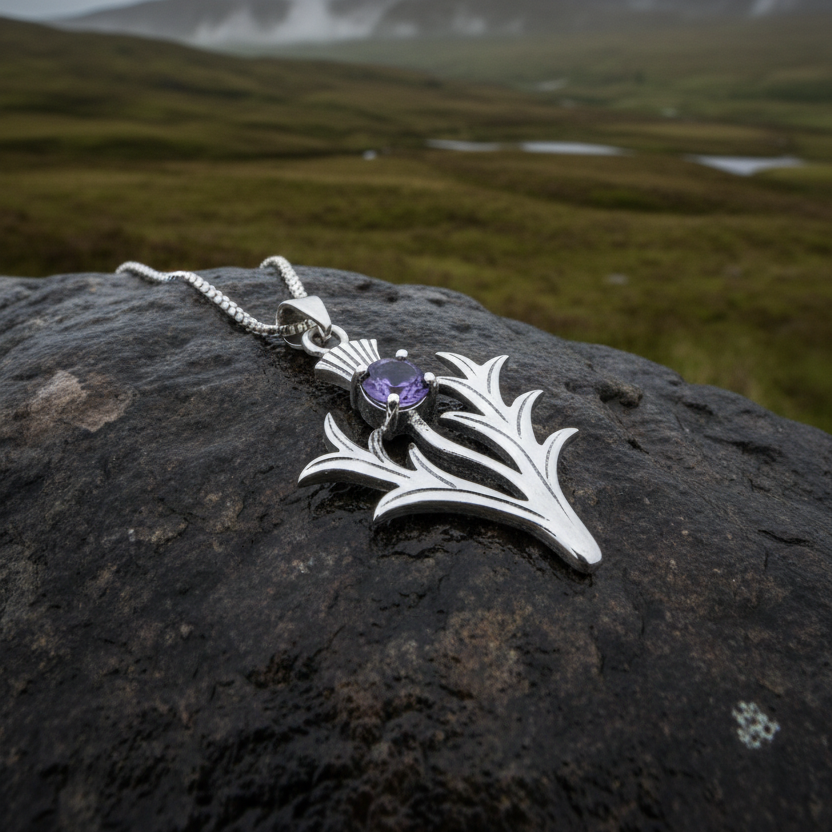 Jacobite Thistle Necklace