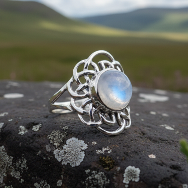 Luna Celtic Knot Ring