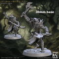 Faldorn Hobgoblin: Sculpt F (Male Hobgoblin Soldier) - No Helmet / Axe / Axe