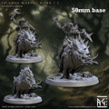 Faldorn Warhog Rider: Sculpt C (Hobgoblin Boar Calvary) - No Helmet / Shield / Empty
