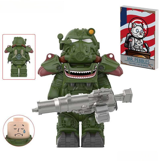 Fallout T60 Power Armor Lego Minifigures Custom video Game Toys Set1-6