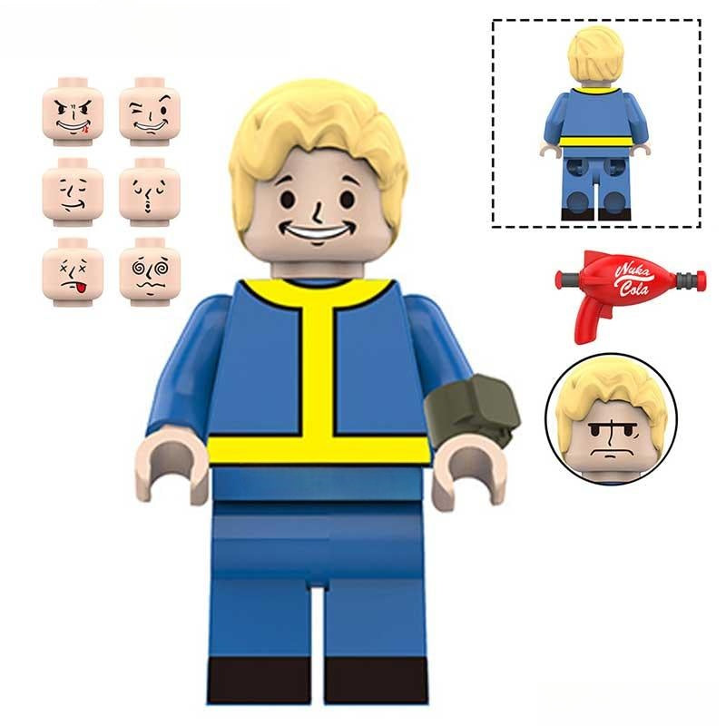 Fallout Vault Boy Lego Minifigures Custom Toys