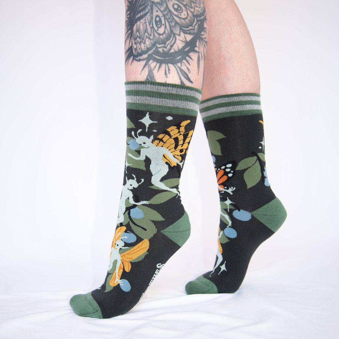 Fanciful Fairies Crew Socks