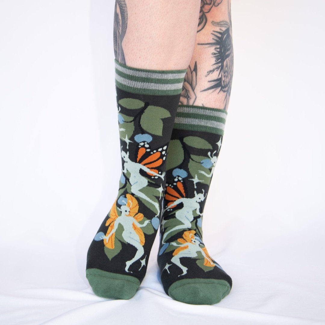 Fanciful Fairies Crew Socks