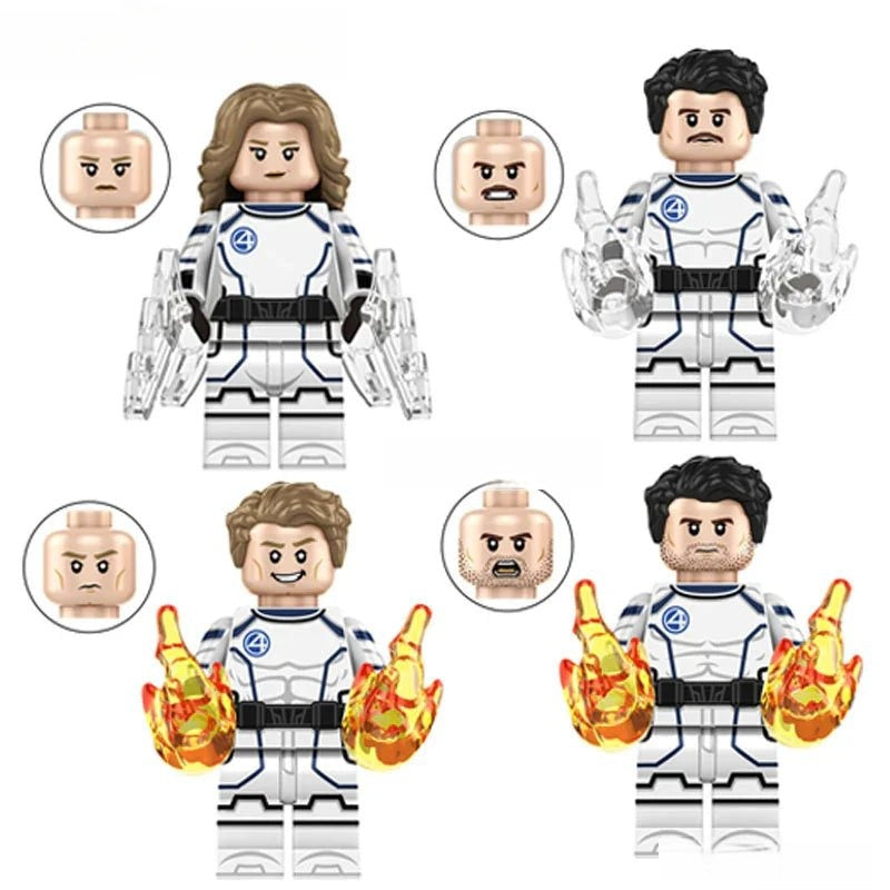 Fantastic Four First Steps Set of 4 Lego Minifigures Custom Toys 5
