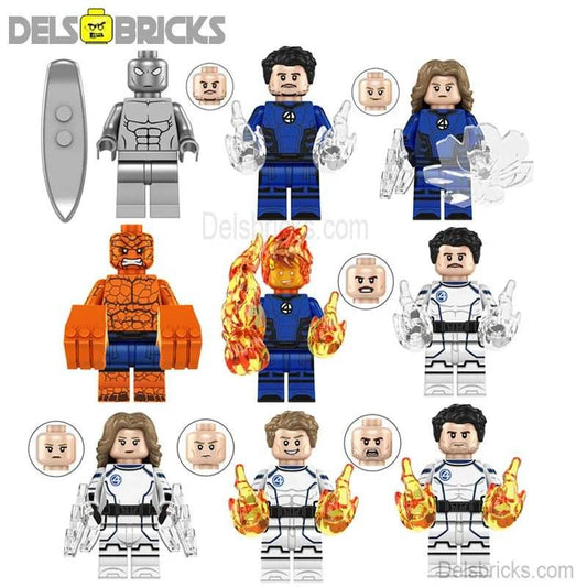 Fantastic Four First Steps Set of 9 Lego Minifigures Custom Toys - 