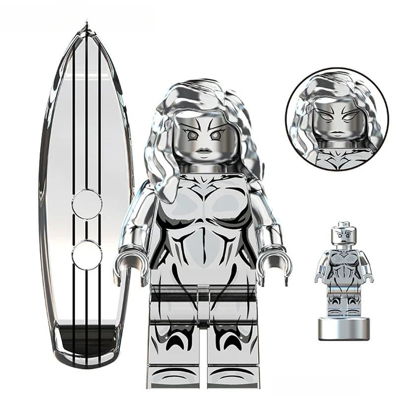 Fantastic Four First Steps Silver Surfer Shalla- Bal Lego Minifigures Custom Toys 2