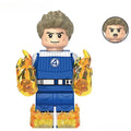 Fantastic Four Johnny Storm Human Torch Lego Minifigures Custom Toys 1