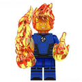Fantastic Four Johnny Storm Human Torch Lego Minifigures Custom Toys 2