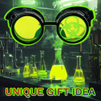 Steampunk Mad Scientist goggles biohazard cosplay glasses neon lenses