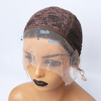 Fashionable Pixie Cut Wig Short Curly Human Hair Wigs Human Hair Wig 13X1 Lace Wig For Women Human Hair Pre Plucked For Black Women Gifts for Girlfriends