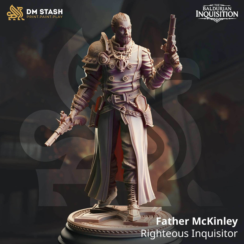 Father McKinley, Righteous Inquisitor (Male Human Gunslinger) - 32mm Scale
