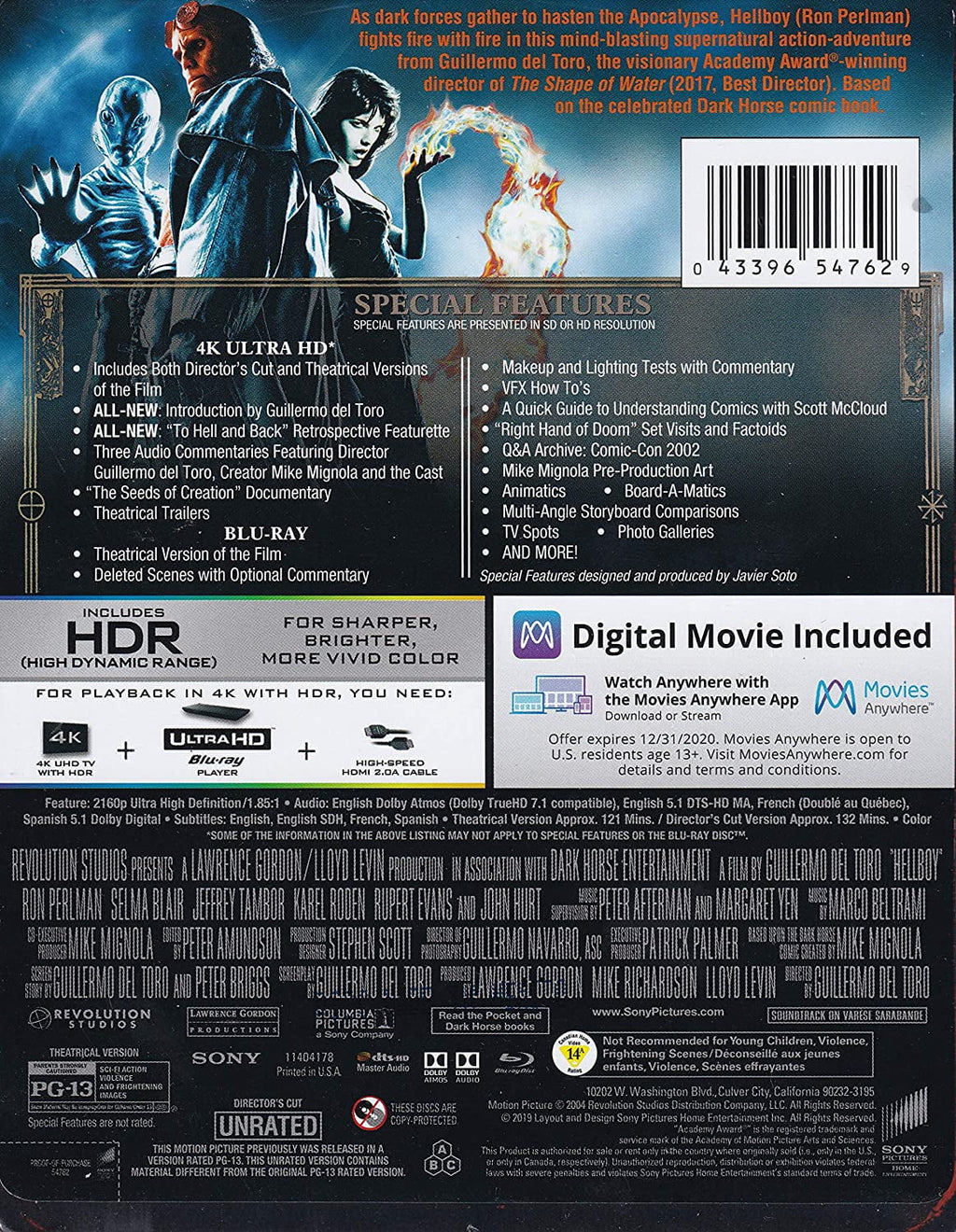 Hellboy - Exclusive Steelbook Edition (4K Ultra HD + Blu-ray + Digital)