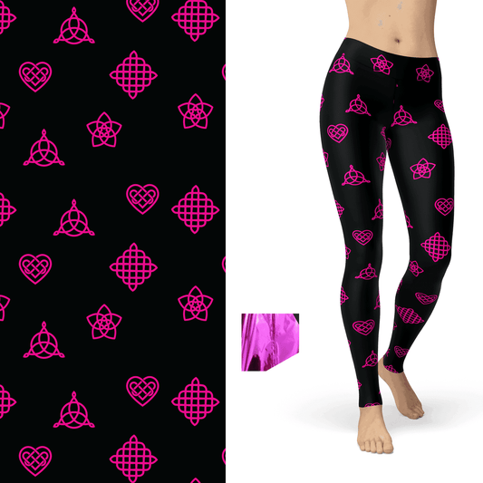 Charmed Celtic Love with Pink Sparkle Foil and Pockets - S-L = OS