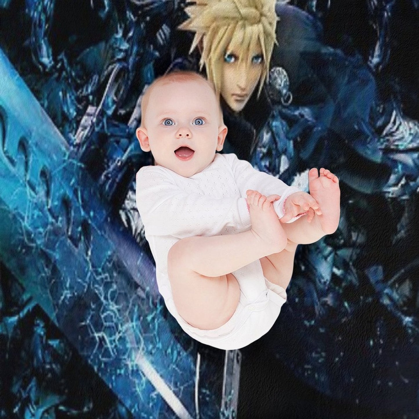 Big Sword Soldier Versatility Throw Blanket