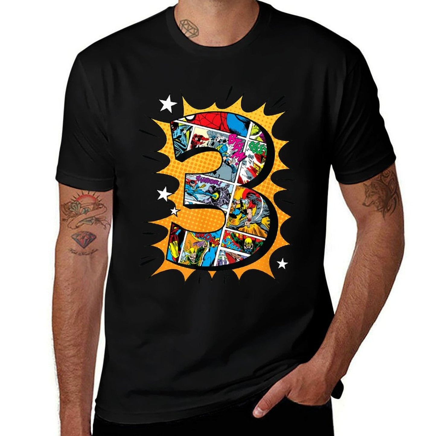 Marvel Avengers Comics 3rd Birthday  Classic T-Shirt