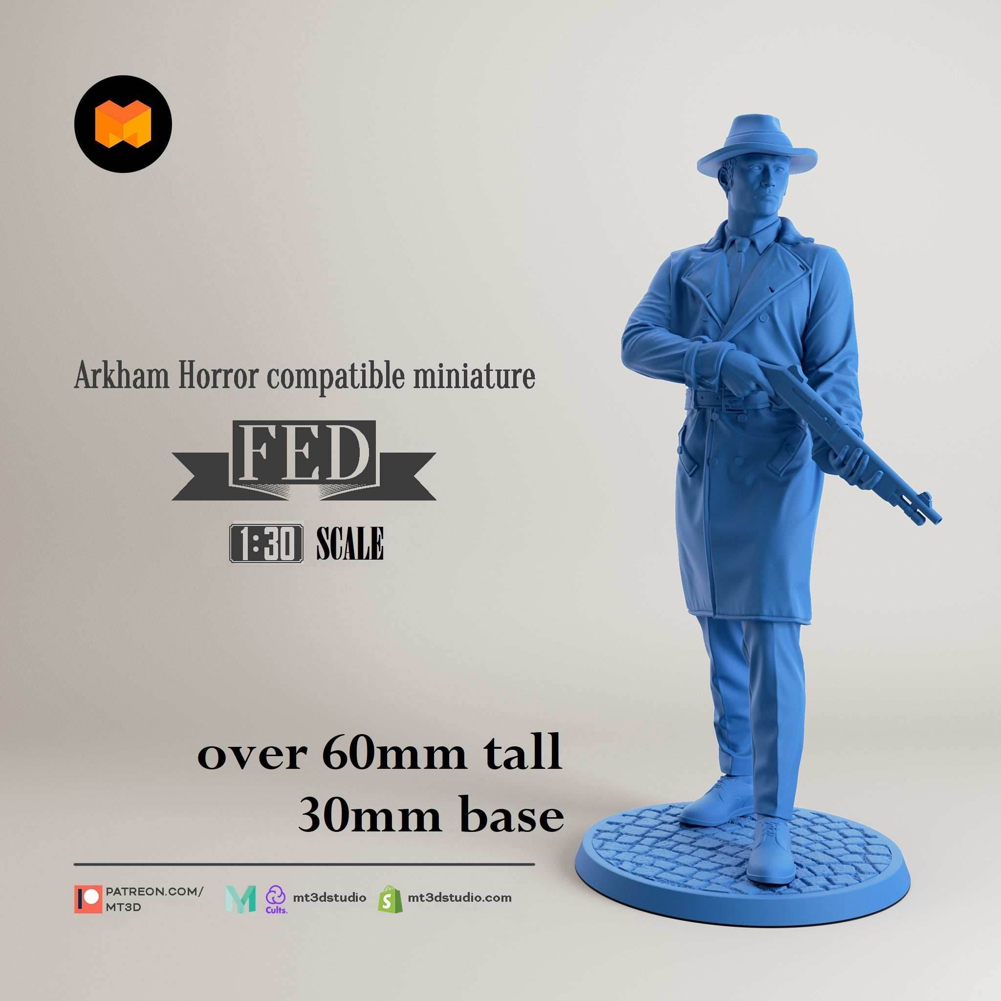 Arkham Compatible Investigator: The Fed (Roland Banks) - 