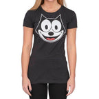 Felix the Cat Face Outline T-shirt - S