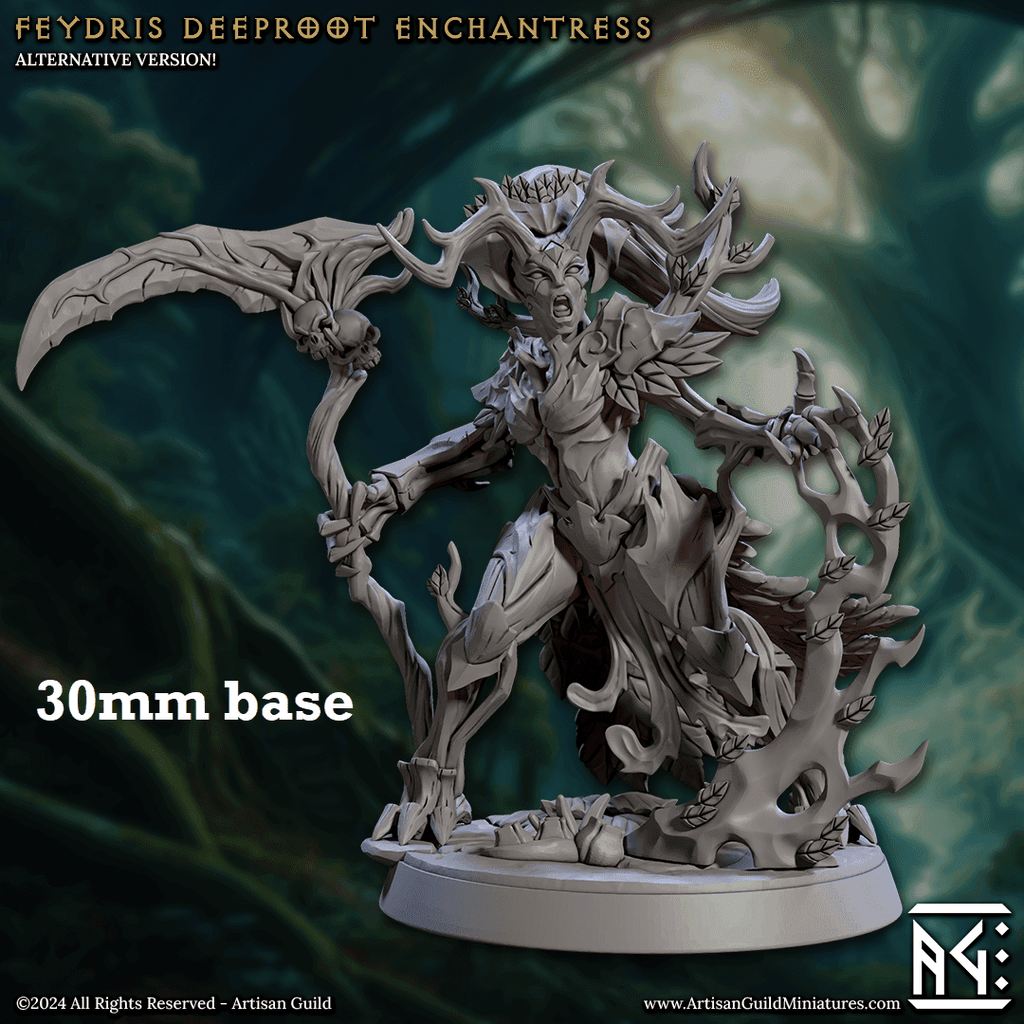 Feydris, Deeproot Enchantress (Female Spriggan Druid) - Casting Spell (Pictured)
