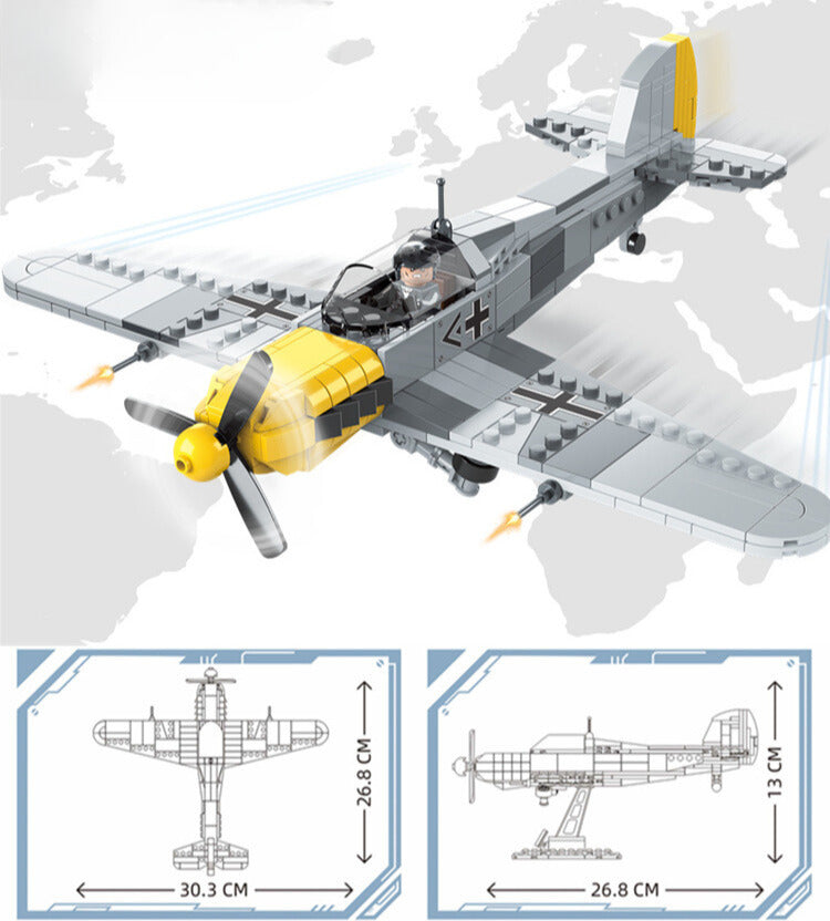 WWII - BF-109 Messerschmitt German Fighter - Mil-Blox