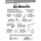 Birdhouse Wood Craft & Paint Kit