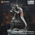 Field Marshal Kurt Williams, Commander of Baldur (Male Human Fighter) - 32mm Scale