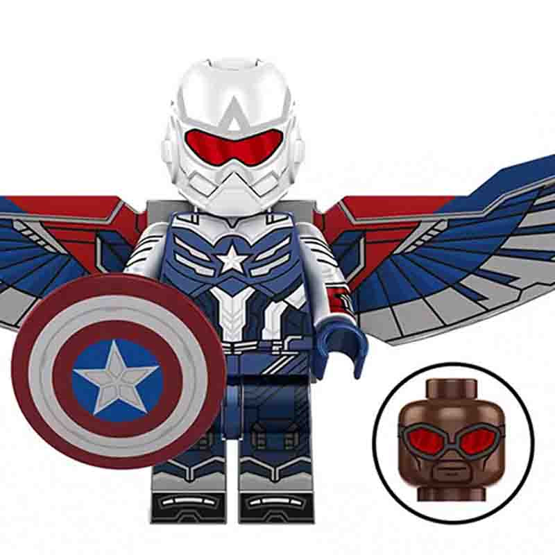 Captain America sam Wilson Avengers Lego Minifigures Custom Toys 1