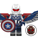 Captain America sam Wilson Avengers Lego Minifigures Custom Toys 1
