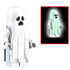 Glow in the Dark Sad Ghost Lego Minifigures Custom Horror Toys