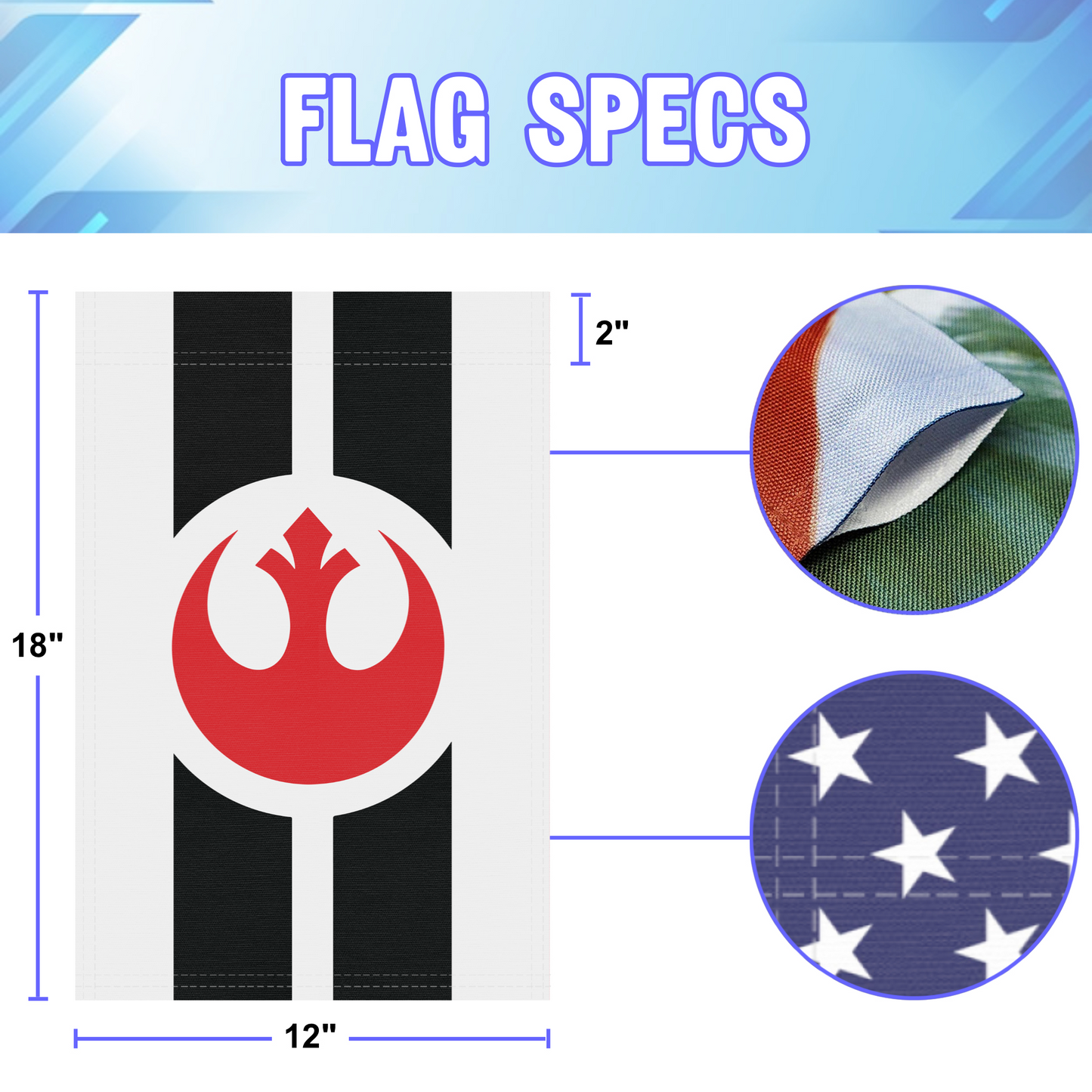 Star Wars Rebel Alliance Garden Flag