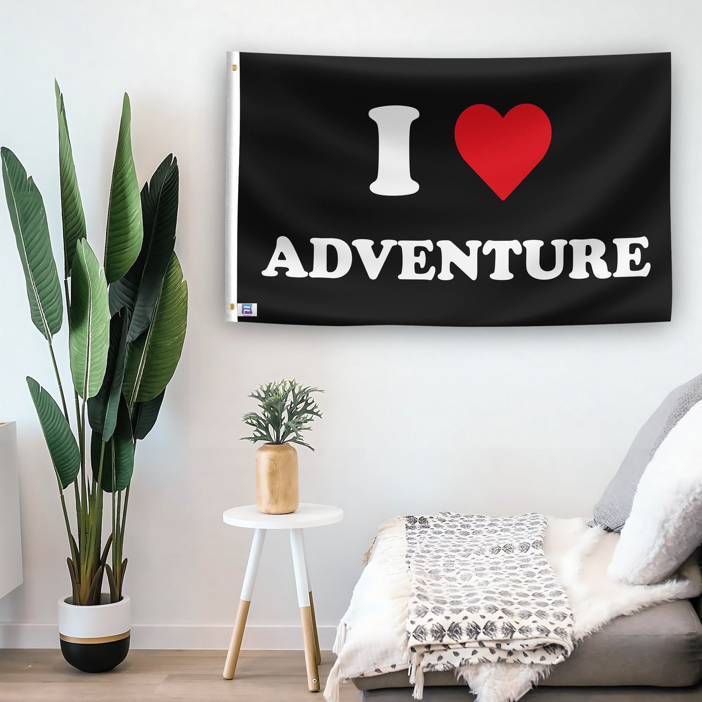I Love Adventure Flag