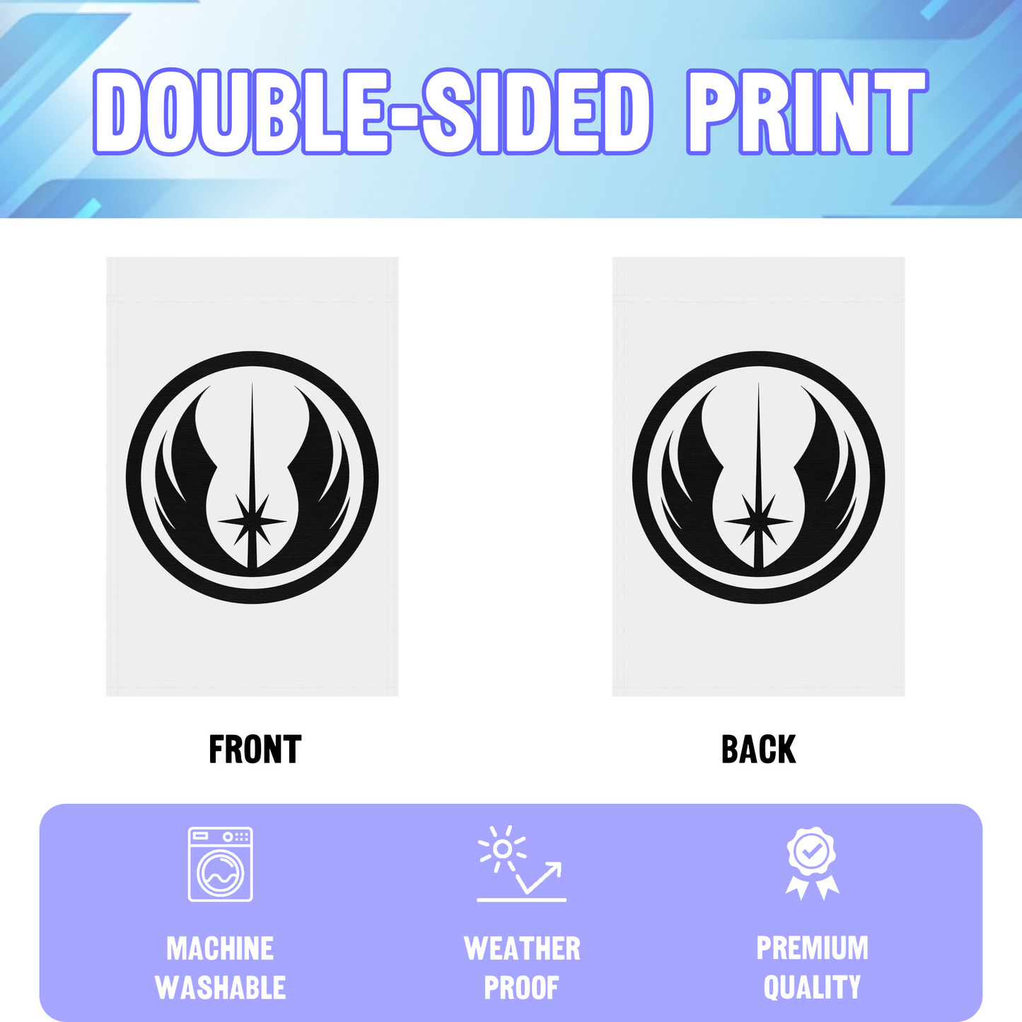 Star Wars Jedi (White) Garden Flag