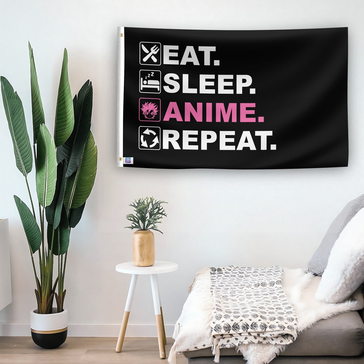 Eat Sleep Anime Repeat Flag