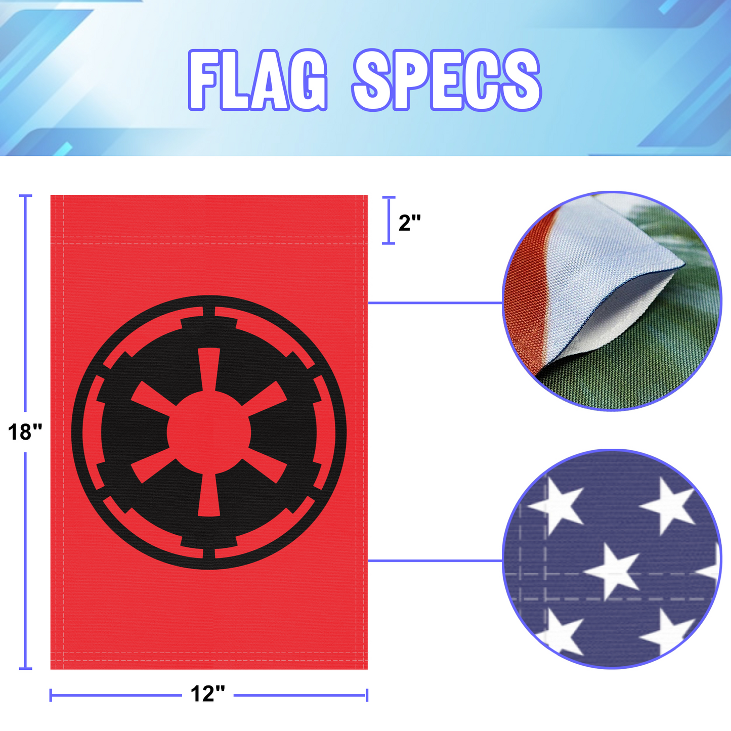 Star Wars Galactic Empire (Red) Garden Flag