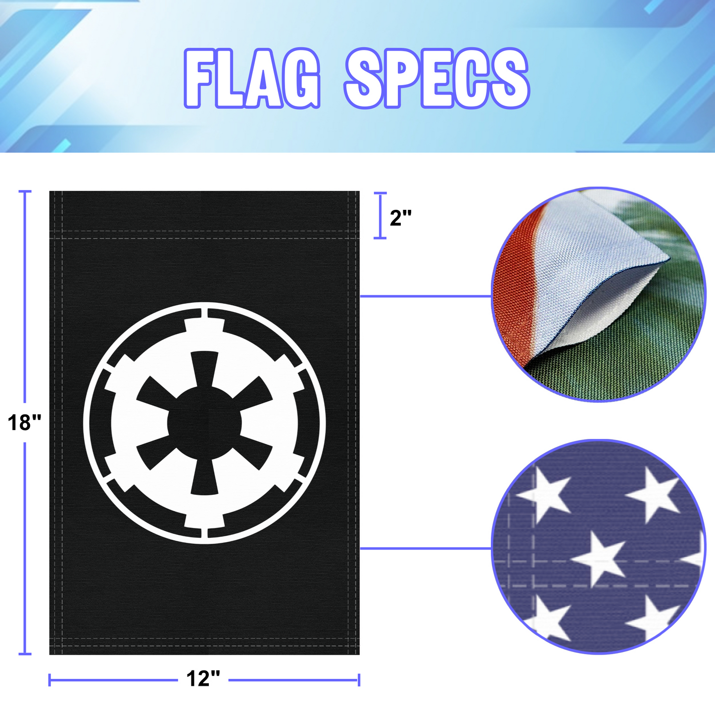 Star Wars Galactic Empire (Black) Garden Flag