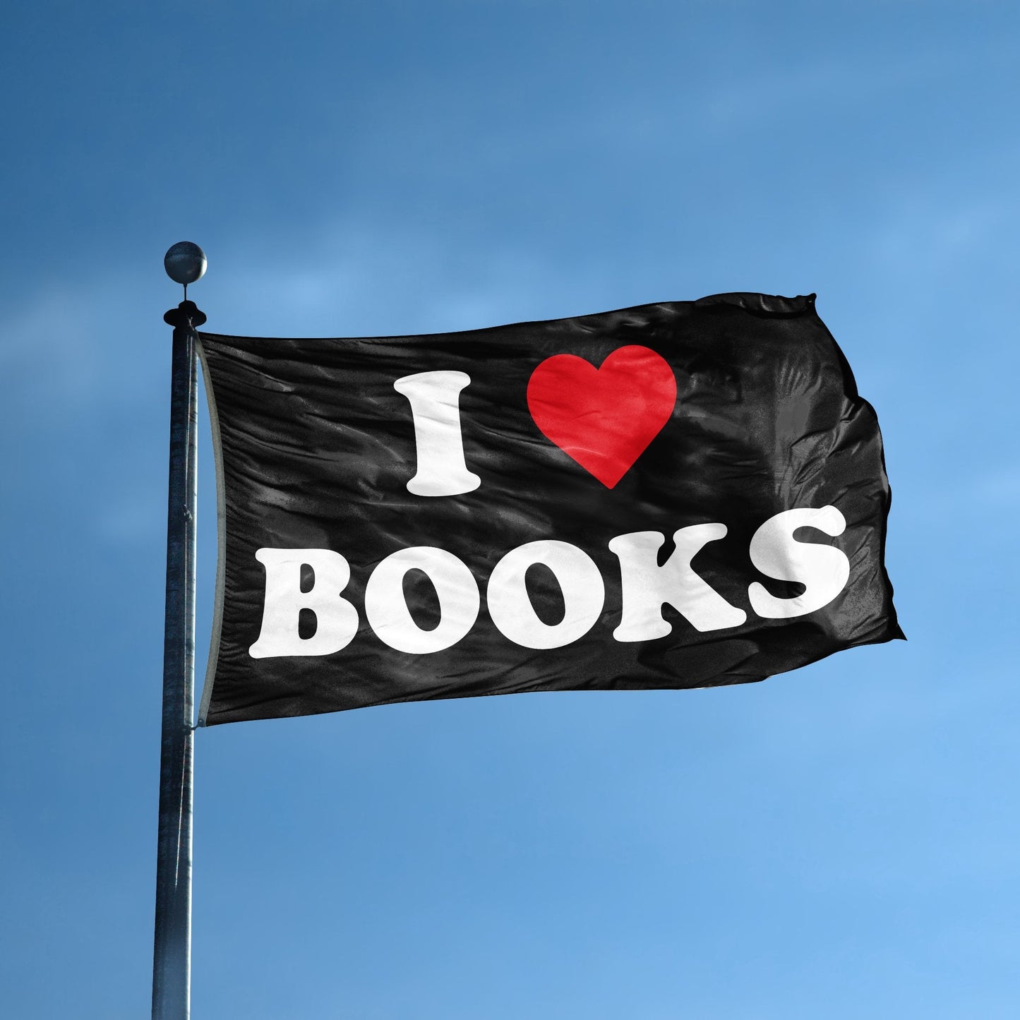 I Love Books Flag