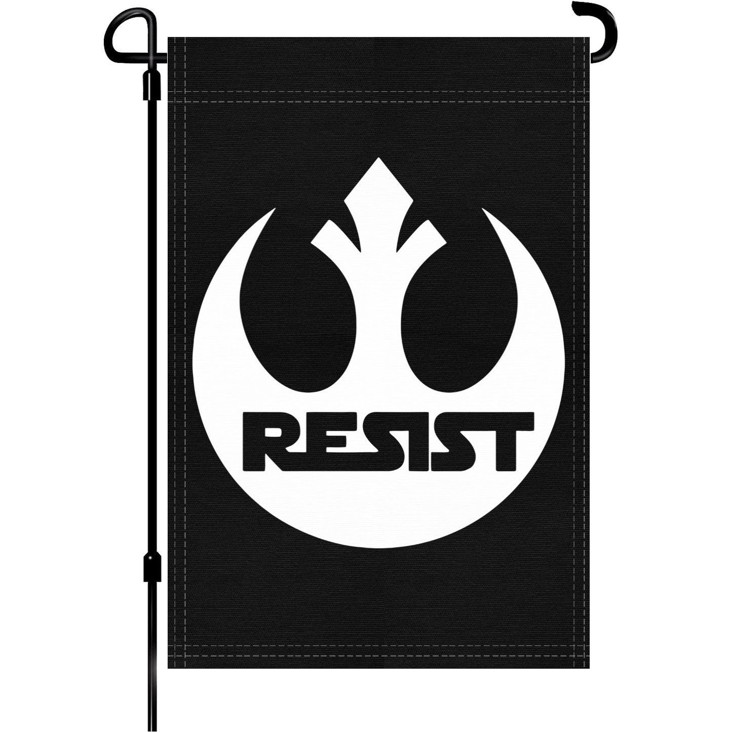 Star Wars Rebel Alliance Resist (Black) Garden Flag