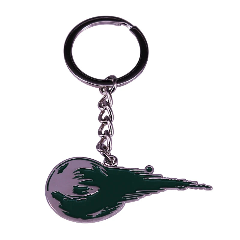 Final Fantasy 7 Meteor logo keychain.