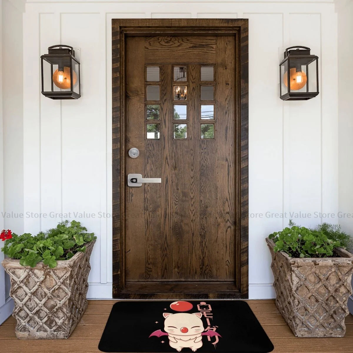 Final Fantasy XIV Game Bathroom Mat Moogle Kupo Doormat Kitchen Carpet Entrance Door Rug Home Decor