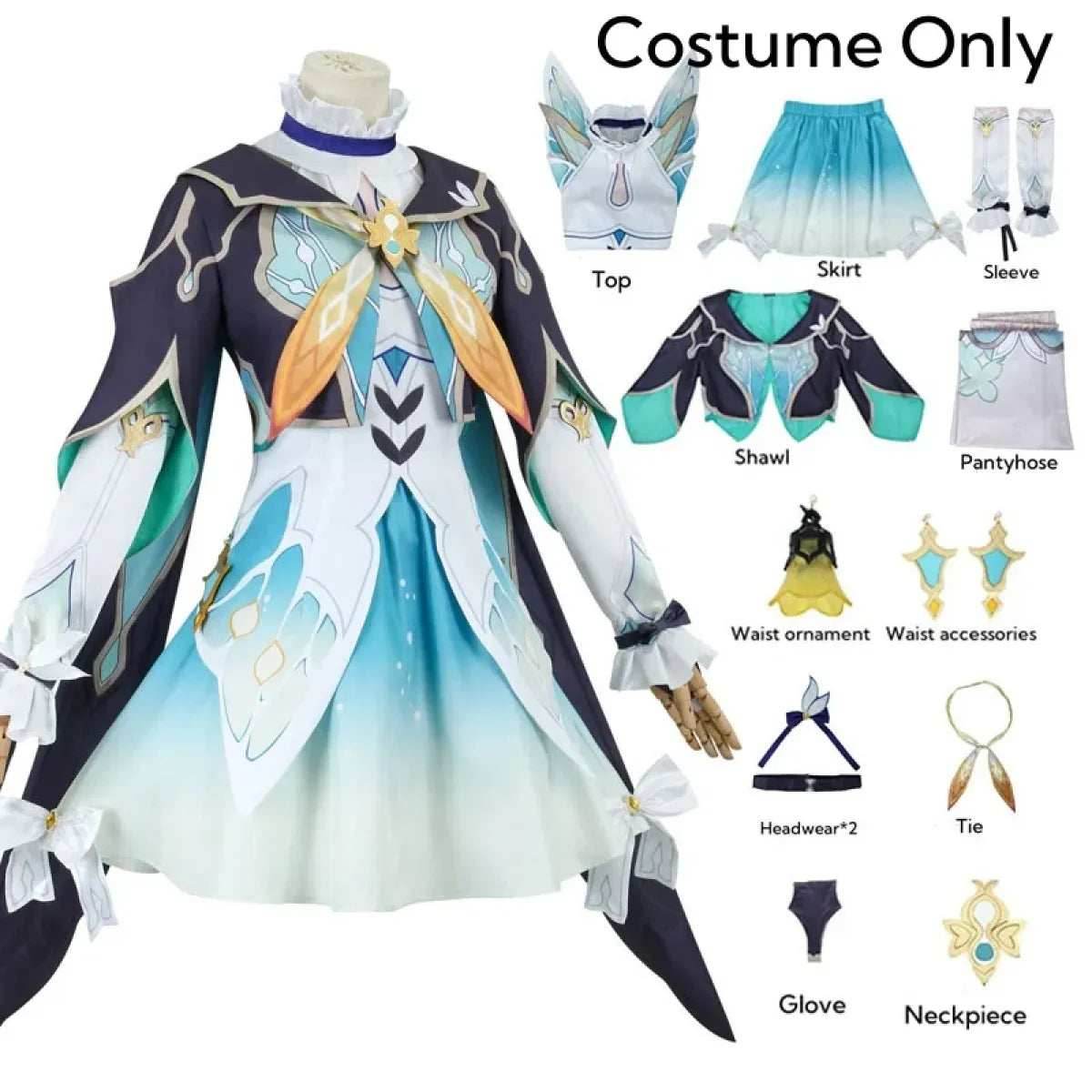Firefly Cosplay Costume – Honkai: Star Rail Outfit Full Set - XS / Costume Only