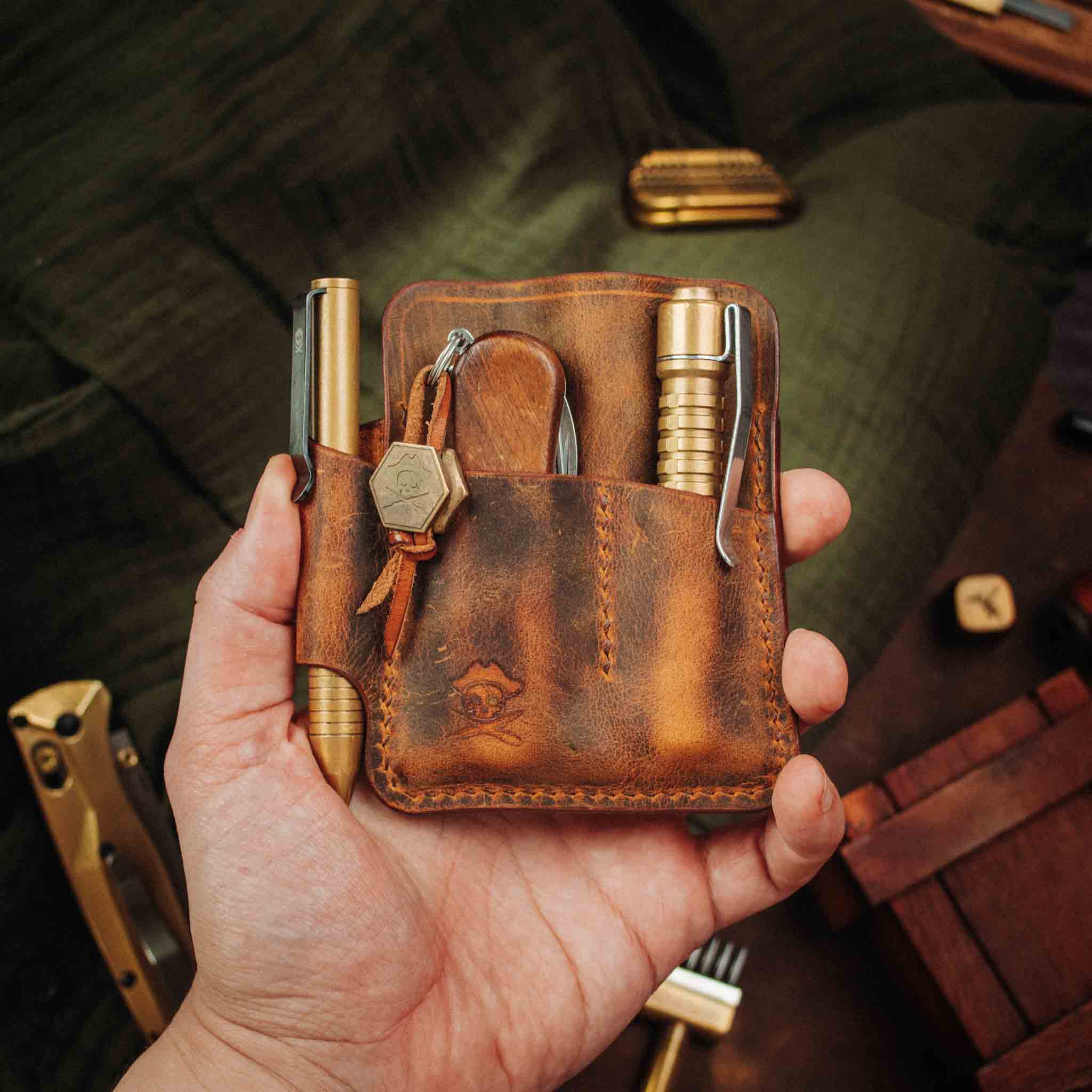 Pirate Goods First Mate Pocket Organizer – Leather EDC Pocket Organizer