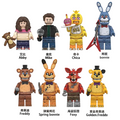 Five Nights At Freddys Movie set of 8 Lego Minifigures custom toys