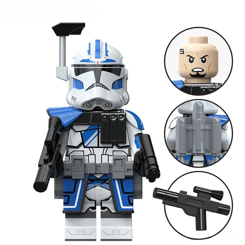 Fives 501st Clone trooper Star Wars Lego Minifigures Custom Toys S3