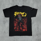 90'S Devilman Anime Black T-Shirt