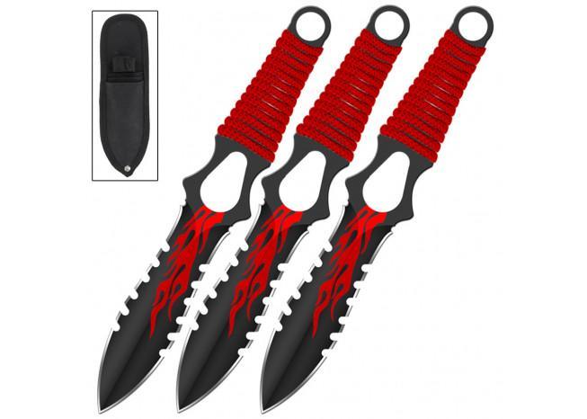 Flame Thrower Pin Point Throwing Knives