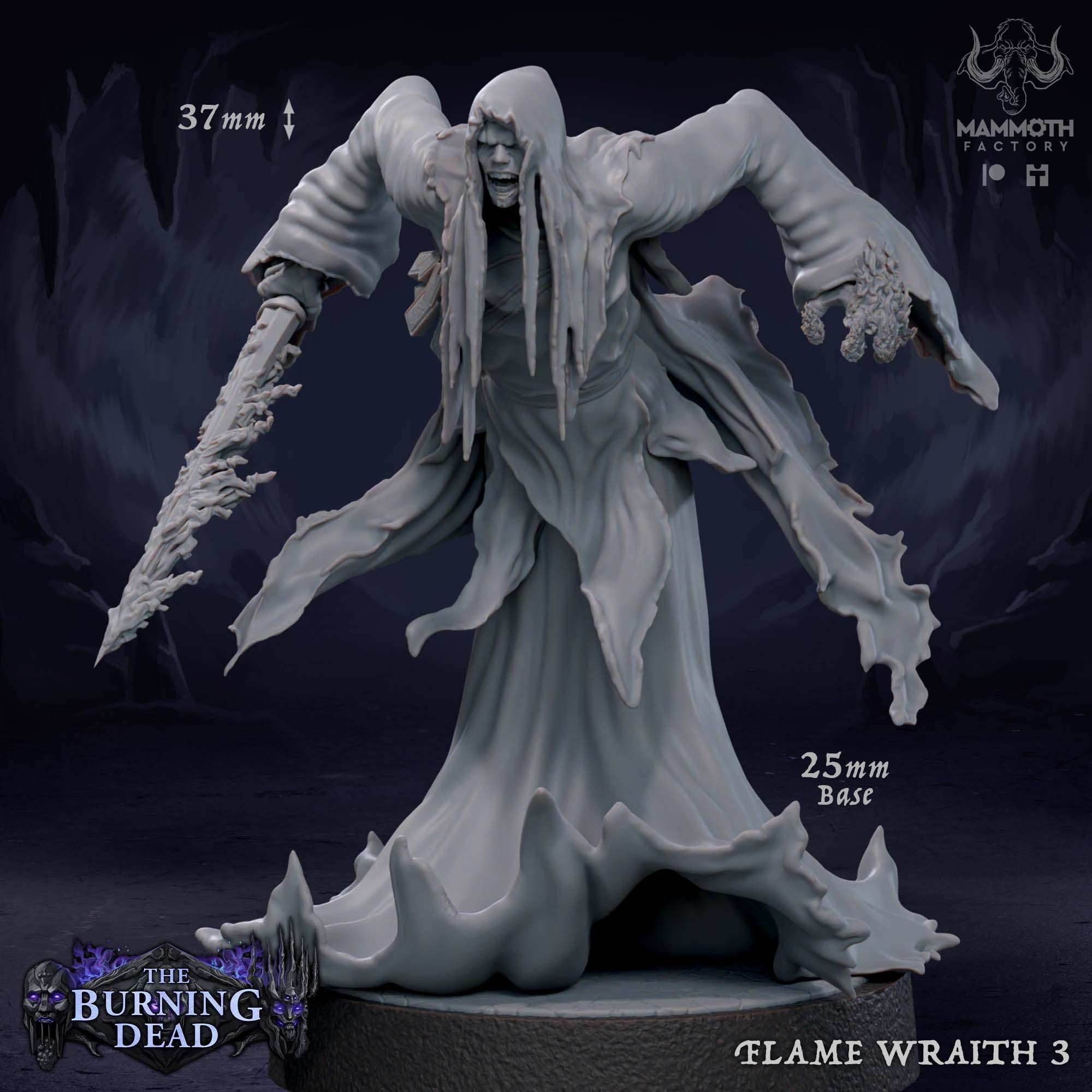 Flame Wraith: Sculpt 3 - 