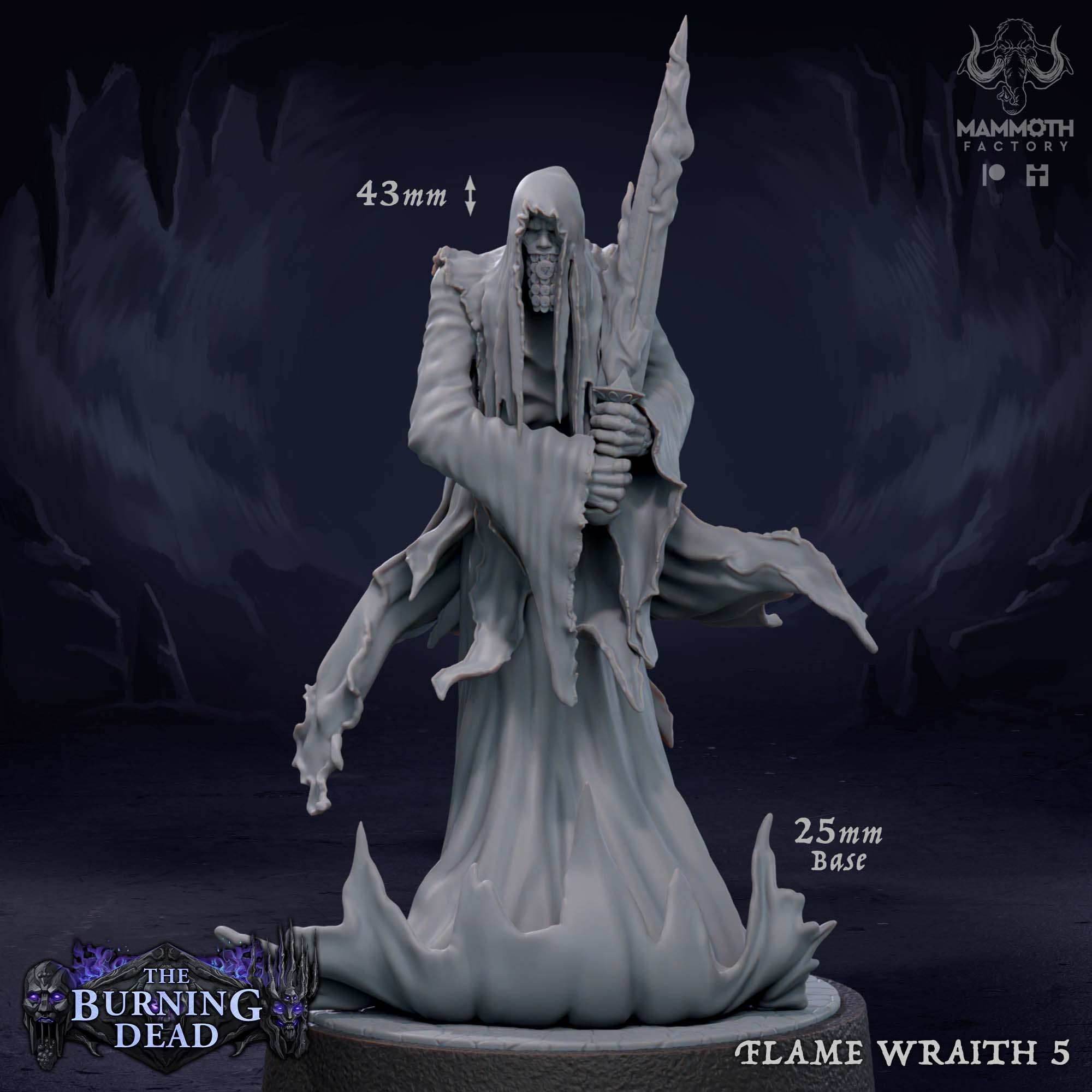 Flame Wraith: Sculpt 5 - 